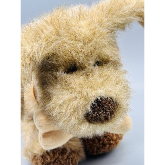 Gund Brown Terrier Dog with Bone in Mouth Plush Big Ears 13 inch Stuffed Animal - Picture 2 of 8